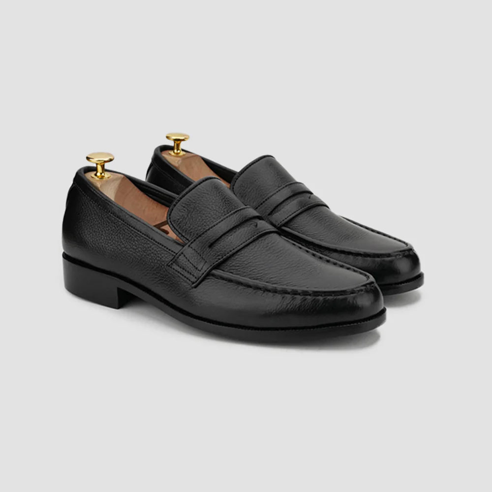 Leaury™ Calf Leather Penny Loafers