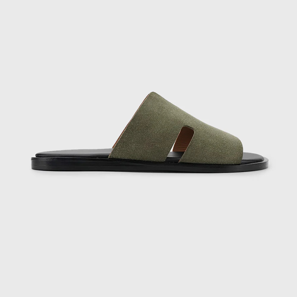 Leaury™ Cow Suede Leather Sandals