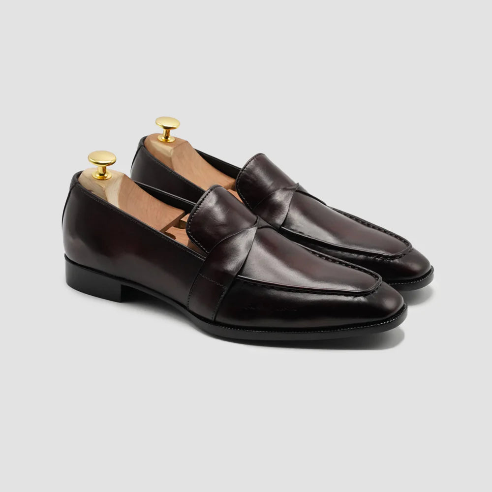 Leaury™ Sleek Calf Leather Loafers