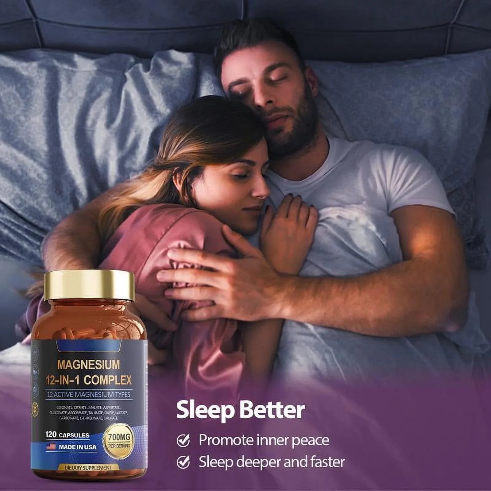 Lederly London® Magnesium 12-in-1 Complex: Sleep, Stress Relief & Heart Support