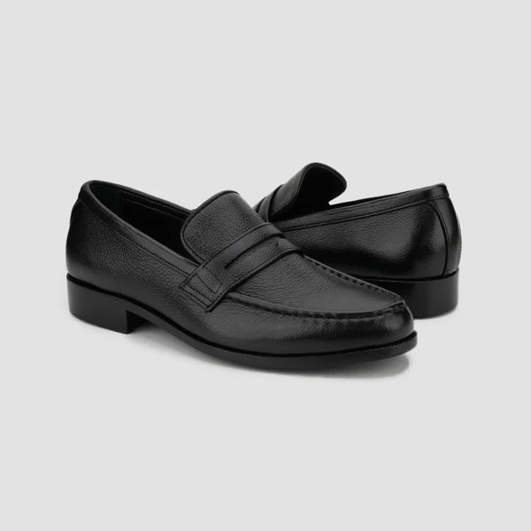 Leaury™ Calf Leather Penny Loafers