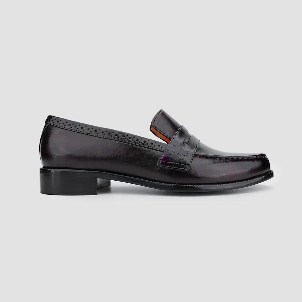 Leaury™ Classic Calf Leather Penny Loafers