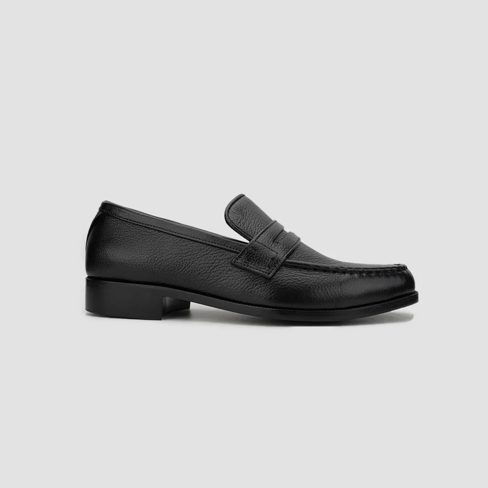 Leaury™ Calf Leather Penny Loafers