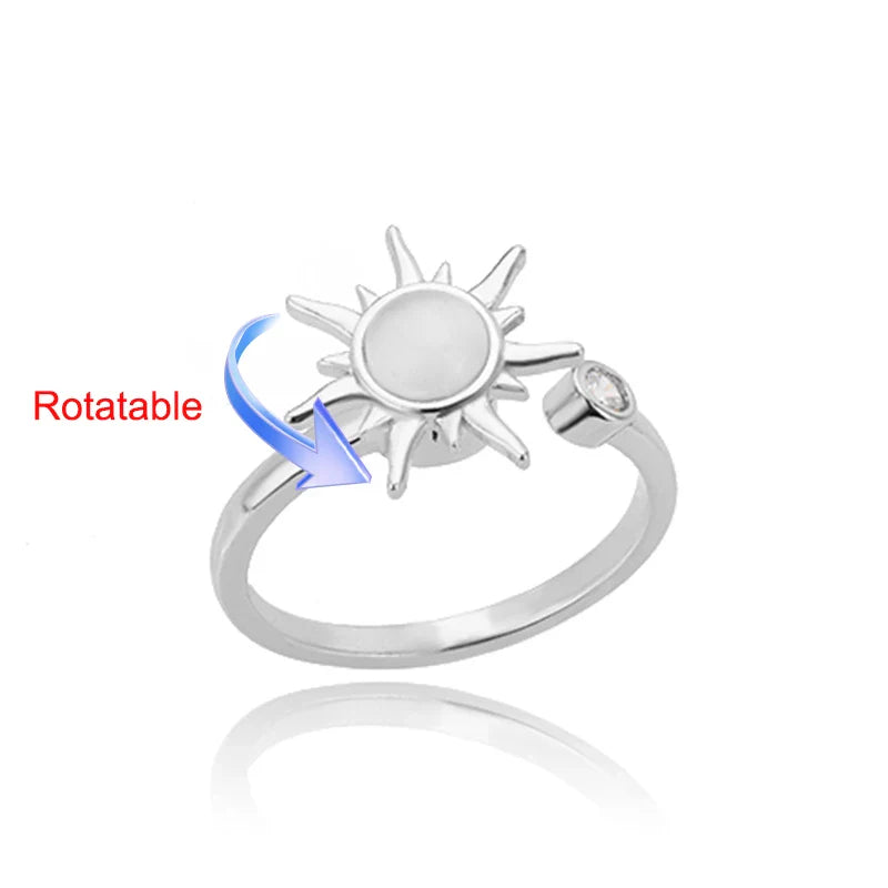 Four Leaf Cover Rotating Ring