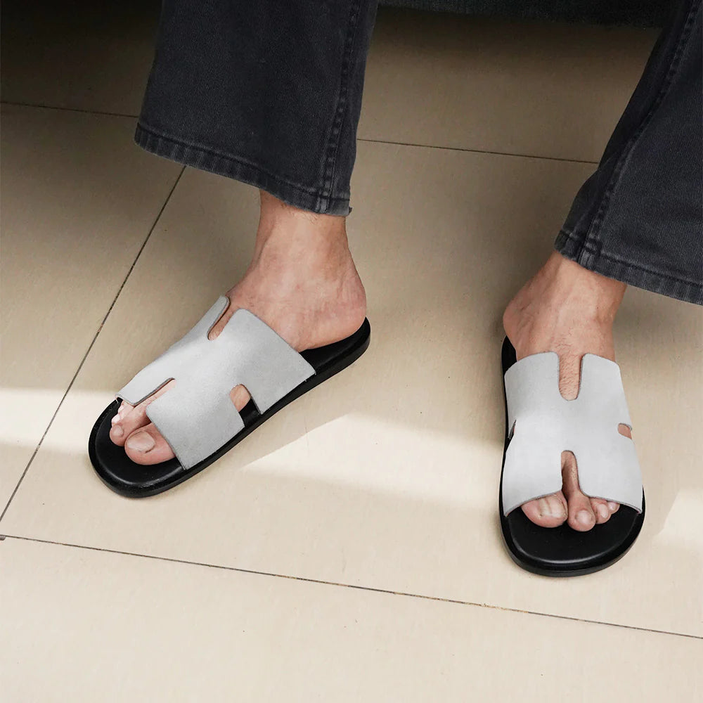 Leaury™ Cow Suede Leather Sandals