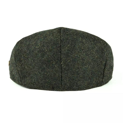 Birmingham Herringbone Wool Flat Cap