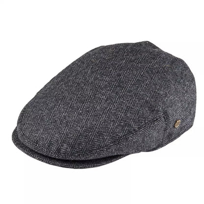 Birmingham Herringbone Wool Flat Cap