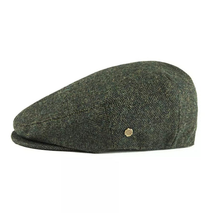 Birmingham Herringbone Wool Flat Cap
