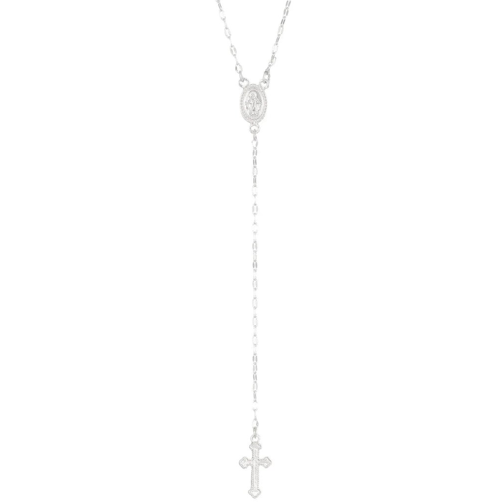 Cross Rosary Pendant Necklace