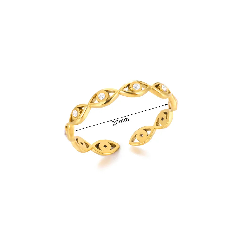 Cubic Zirconic Evil Eye Ring