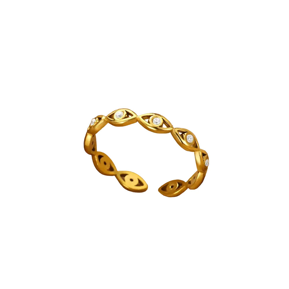 Cubic Zirconic Evil Eye Ring