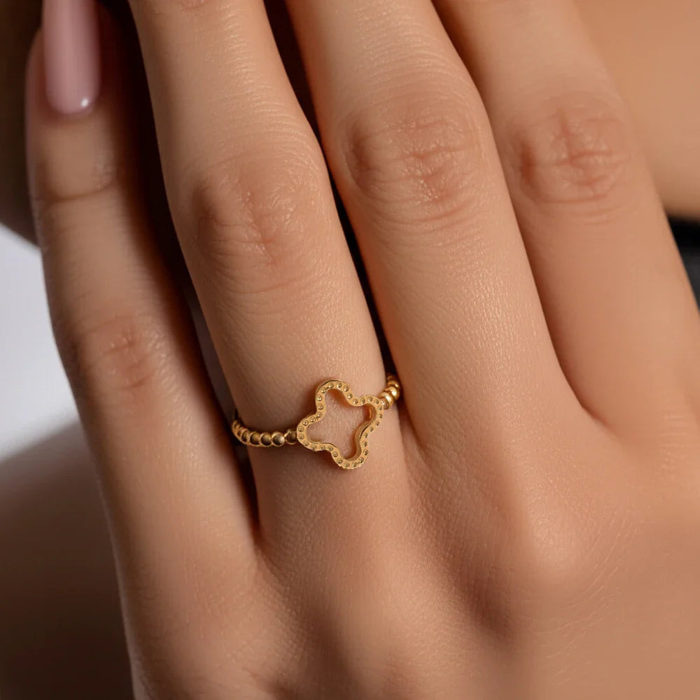 Four-Leaf Clover Ring