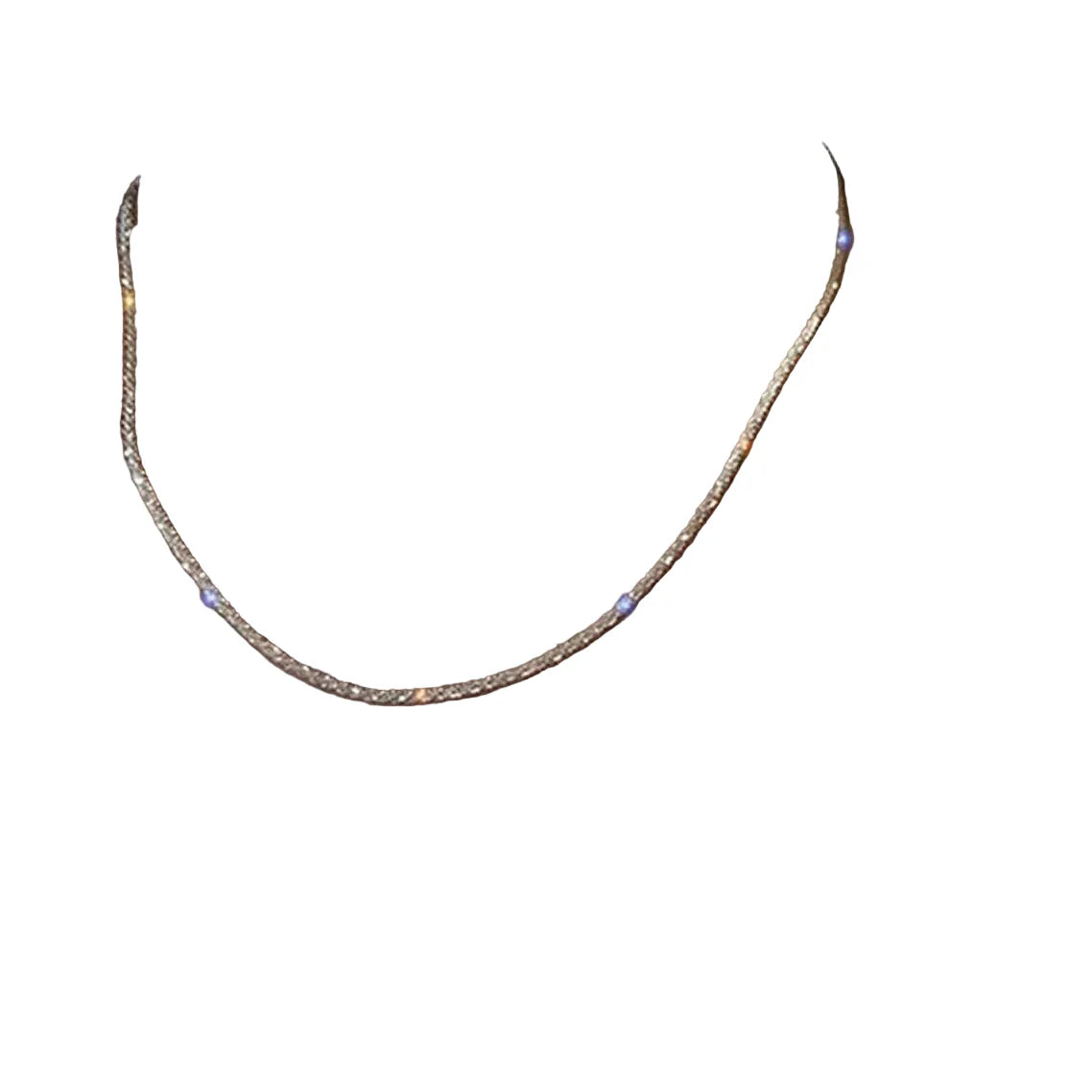 Minimal Sparkle Clavicle Necklace