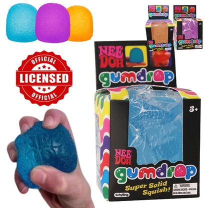 NeeDoh Nice Cube | Stress Ball Sensory Squeeze Toy Fidget Velvet | fuzzy ball | jelly fish | Texture Squishy